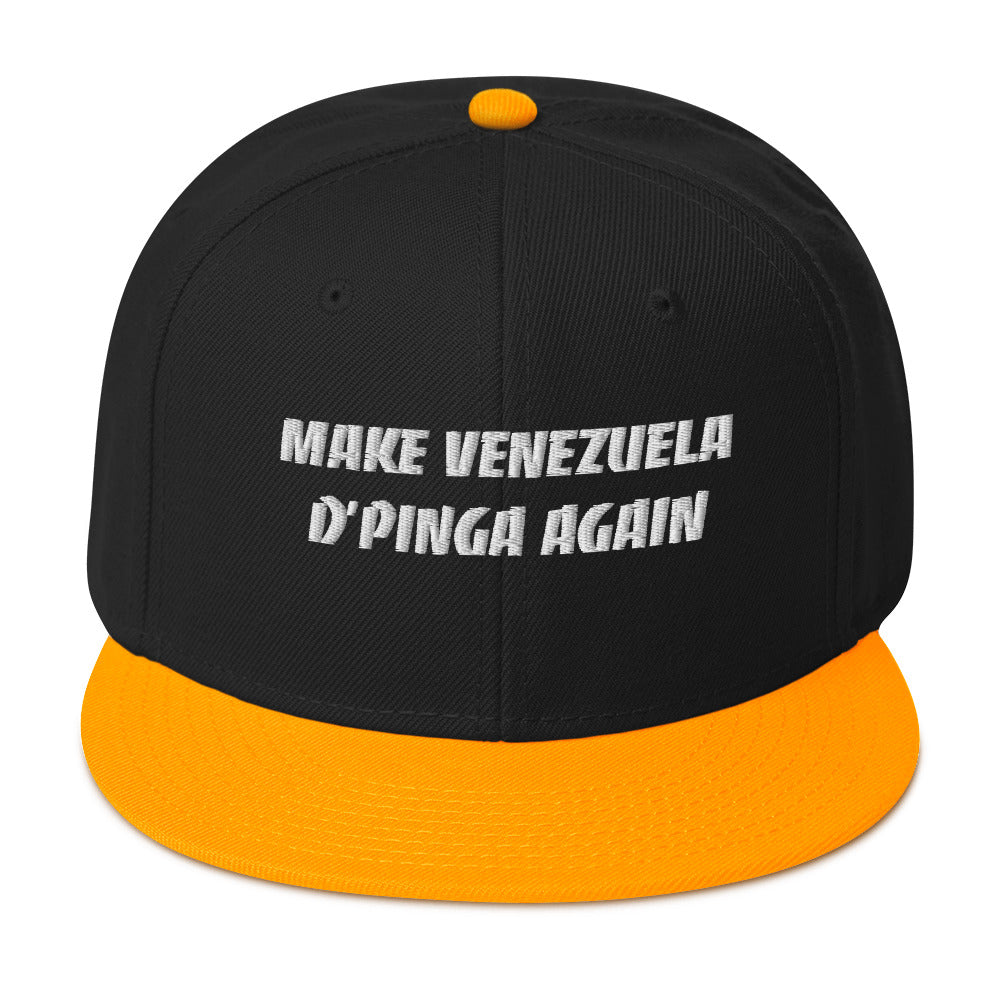 Make Venezuela D'Pinga Again Snapback Hat – Show Your Venezuelan Pride