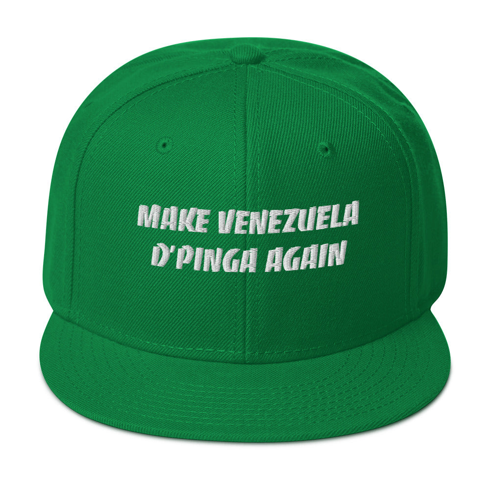 Make Venezuela D'Pinga Again Snapback Hat – Show Your Venezuelan Pride