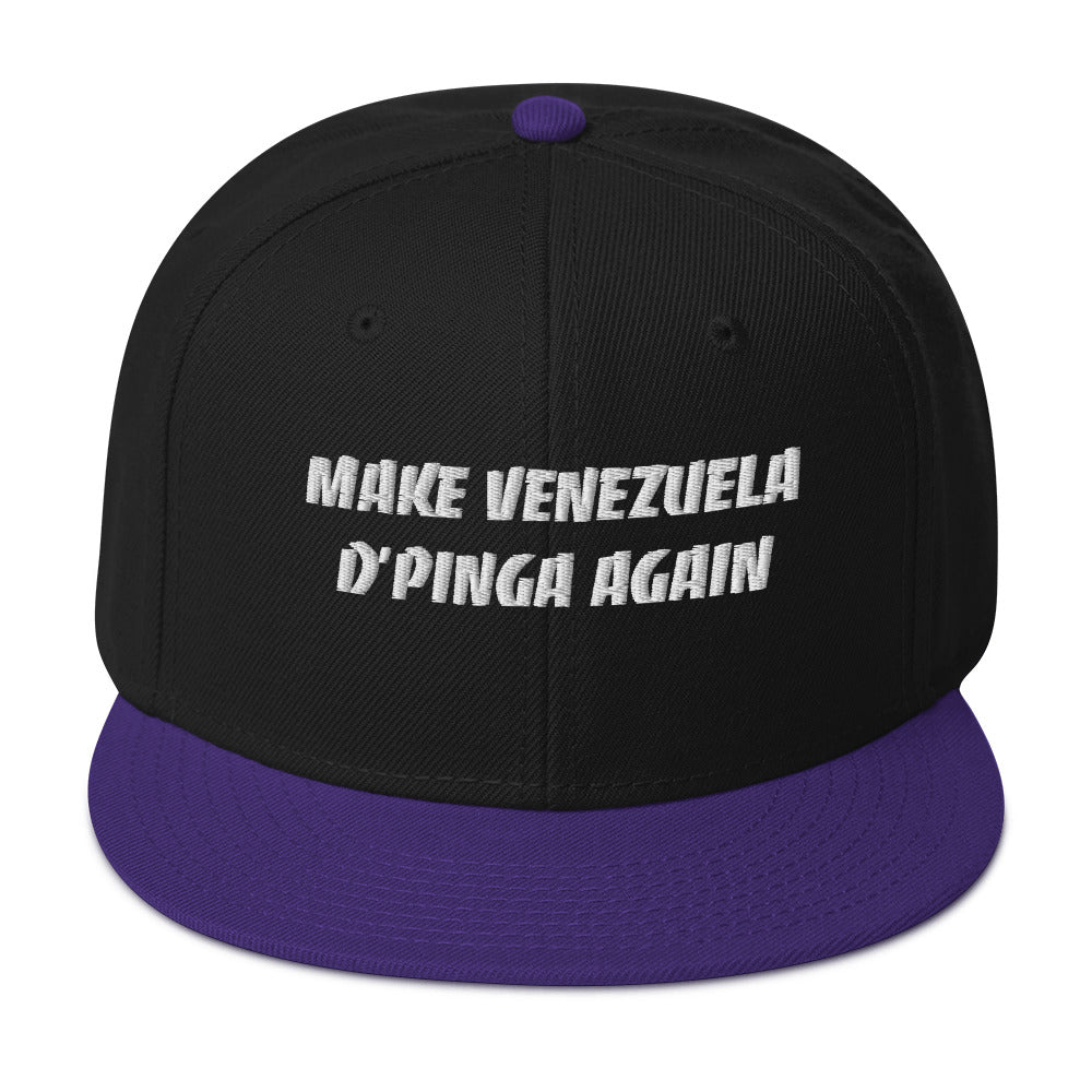 Make Venezuela D'Pinga Again Snapback Hat – Show Your Venezuelan Pride