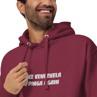 Make Venezuela D'Pinga Again Unisex Hoodie – Cozy Up with Venezuelan Pride