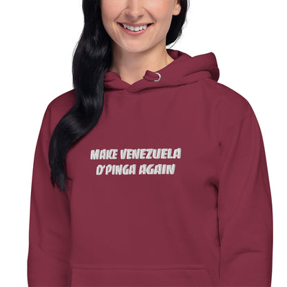 Make Venezuela D'Pinga Again Unisex Hoodie – Cozy Up with Venezuelan Pride