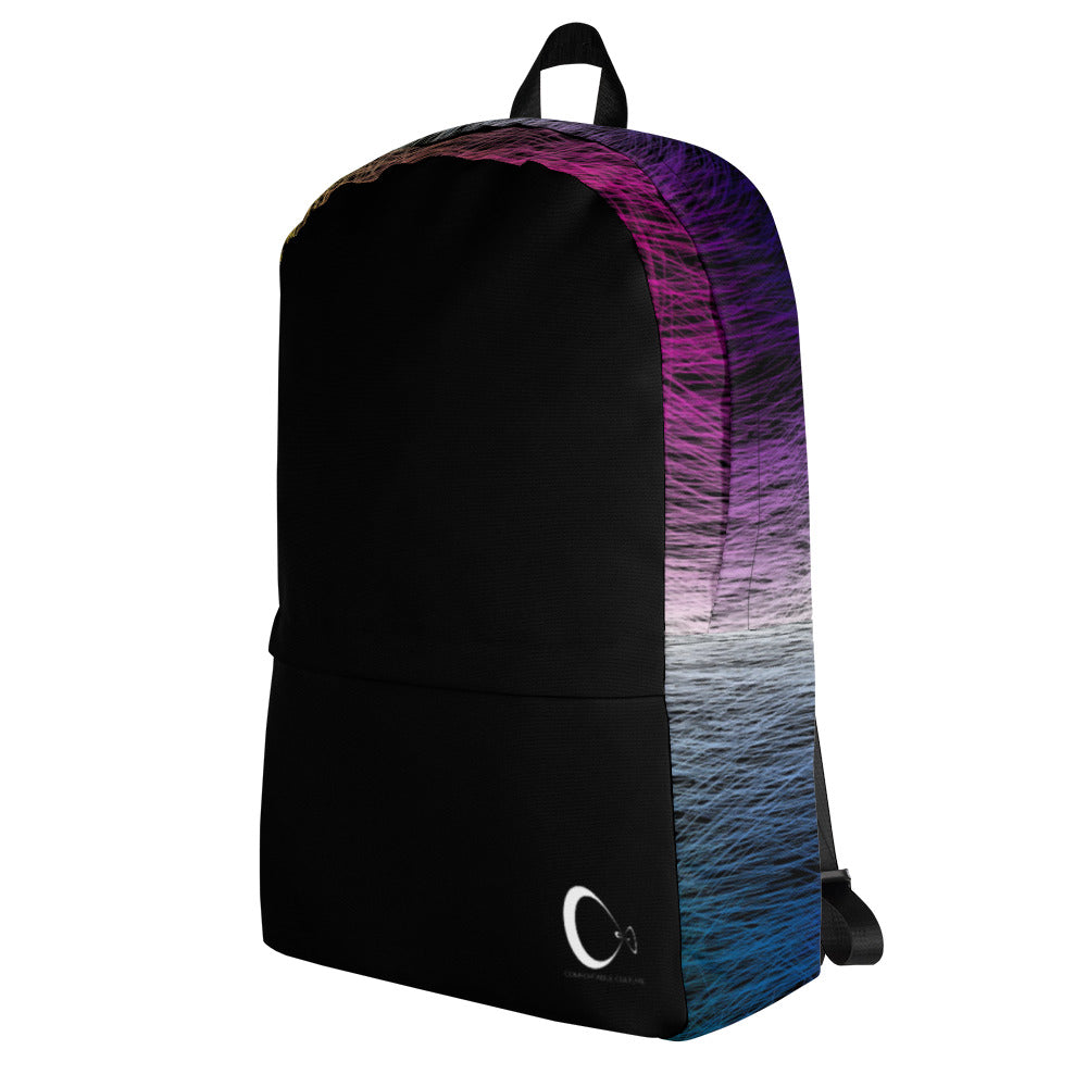Wild Rainbow Medium Size Backpack With Front Pocket | Water-Resistant Laptop Backpack with Multiple Pockets for School, Daily Use, or Sports | - Comfortable Culture - Backpacks - Comfortable Culture
