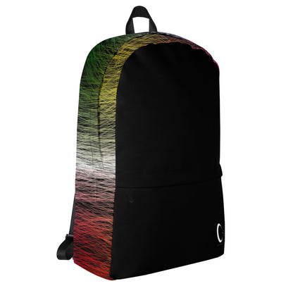 Wild Rainbow Medium Size Backpack With Front Pocket | Water-Resistant Laptop Backpack with Multiple Pockets for School, Daily Use, or Sports | - Comfortable Culture - Backpacks - Comfortable Culture
