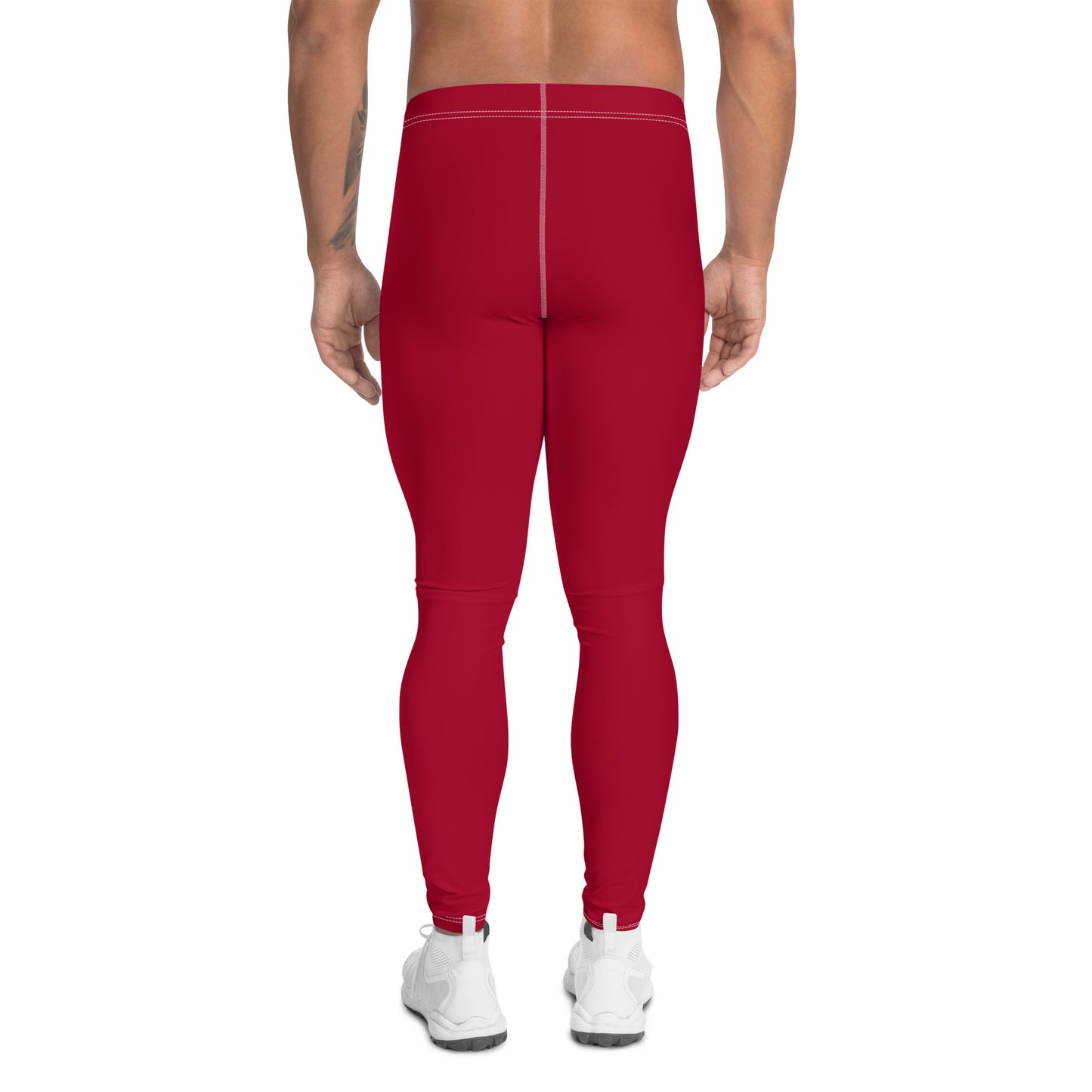 Men's Athletic Leggings (Red)