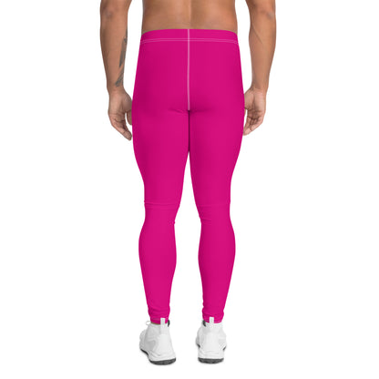 Men's Athletic Leggings (Hot Pink)