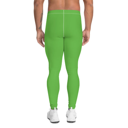 Men's Athletic Leggings (Lime Green)