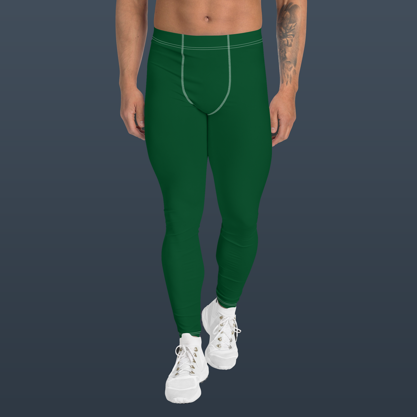 Men's Athletic Leggings (Green)