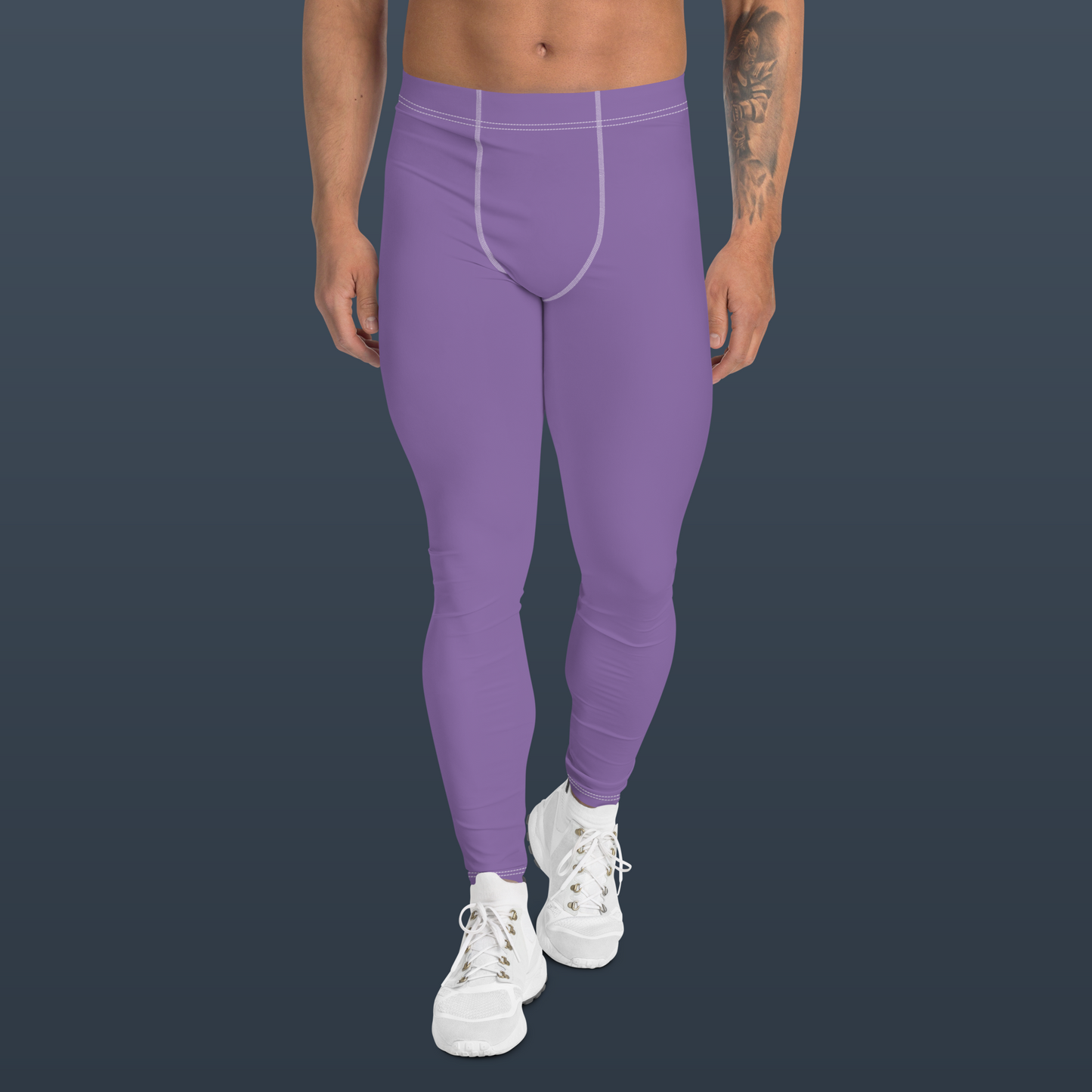 Men's Athletic Leggings (Lavender)