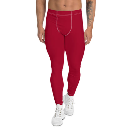Men's Athletic Leggings (Red)