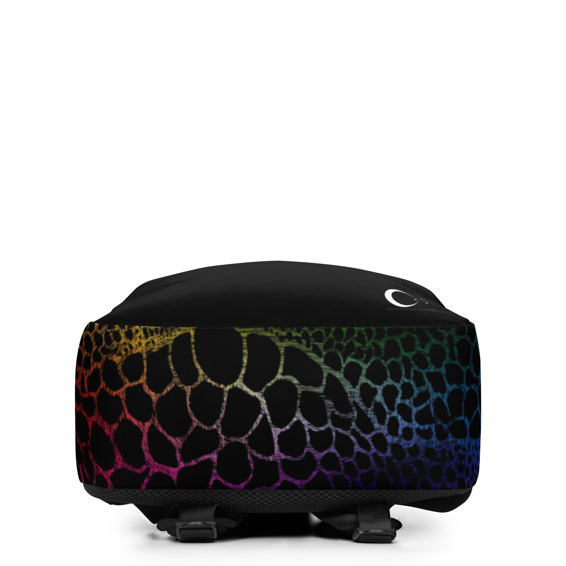 Wild Rainbow Outline | Modern & Minimalist Water-Resistant Laptop Backpack with Hidden Pocket | - Comfortable Culture - Backpacks - Comfortable Culture