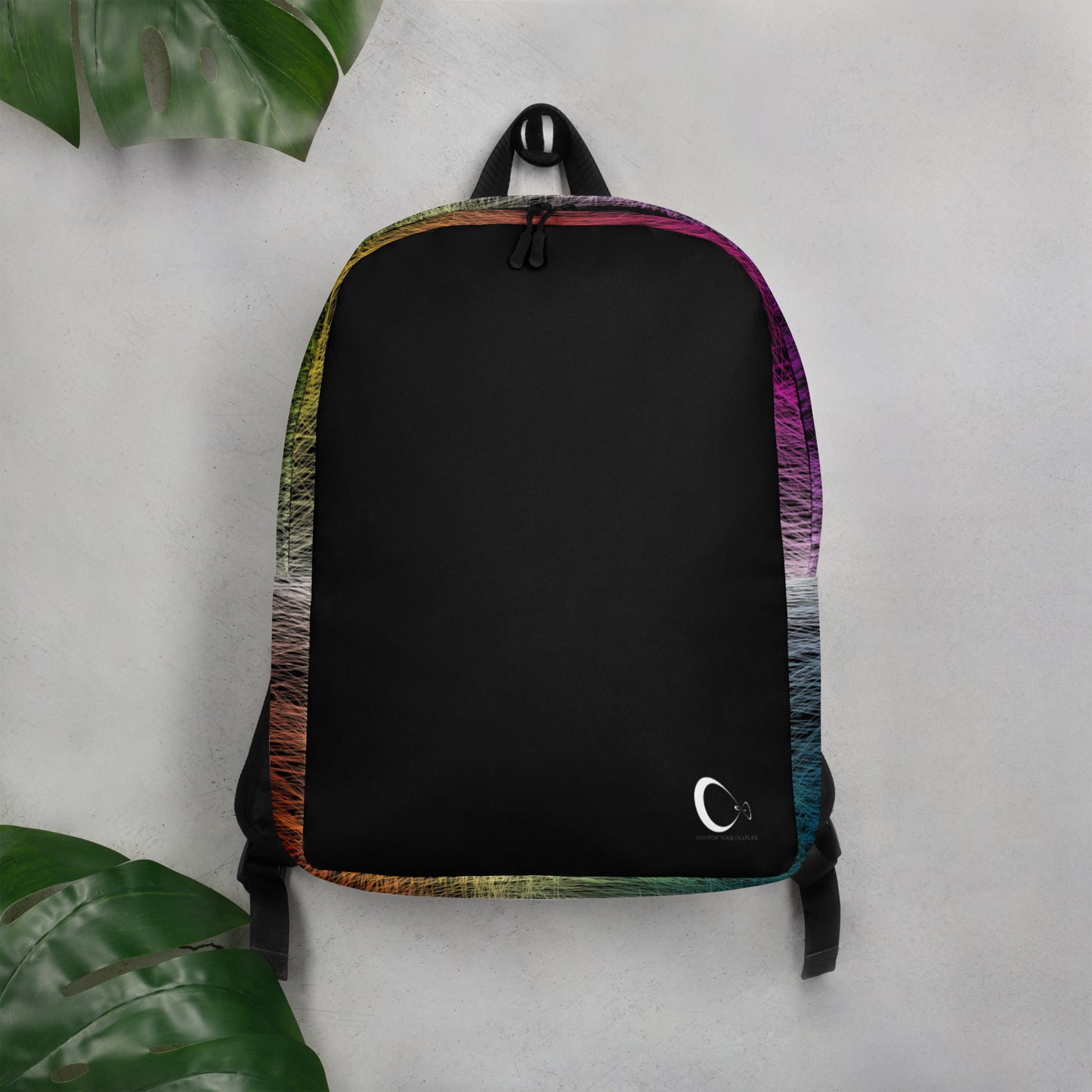 Wild Rainbow Minimalist Backpack | Modern & Minimalist Water-Resistant Laptop Backpack with Hidden Pocket | - Comfortable Culture - Backpacks - Comfortable Culture