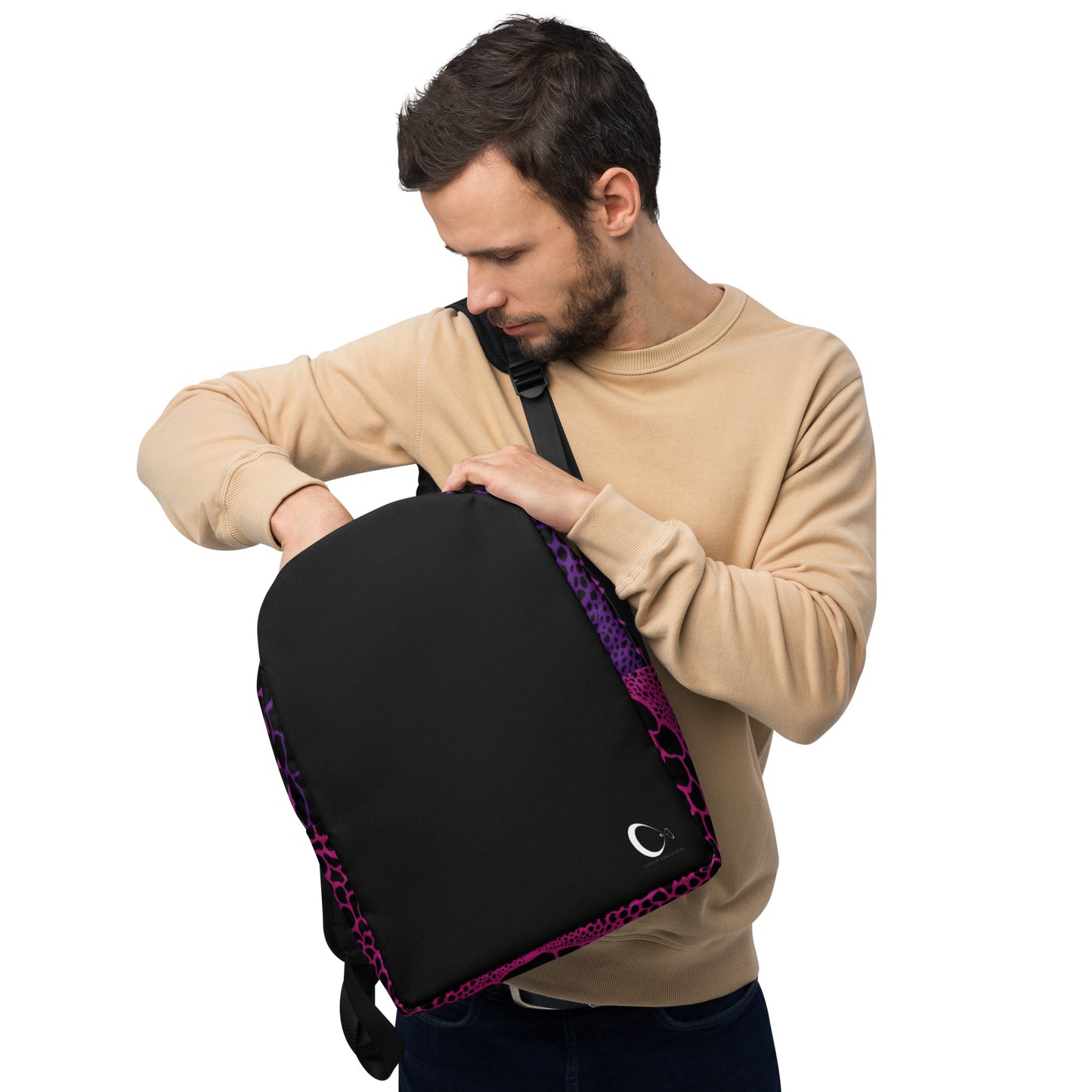 Wild Pinks n Purples Backpack | Modern & Minimalist Water-Resistant Laptop Backpack with Hidden Pocket | - Comfortable Culture - Default Title - Backpacks - Comfortable Culture