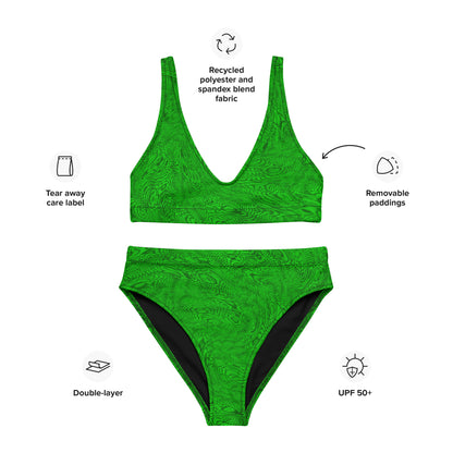 Fractal Bikini (Lime Green)
