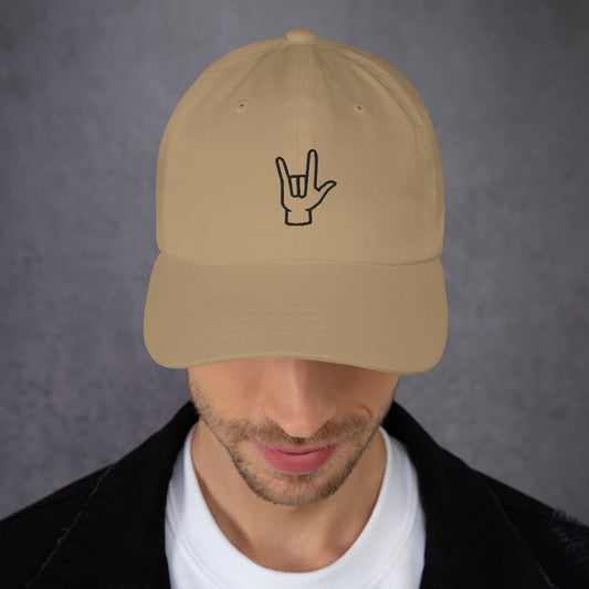 ILY Dad Hat - Comfortable Culture - Khaki - Hats - Comfortable Culture