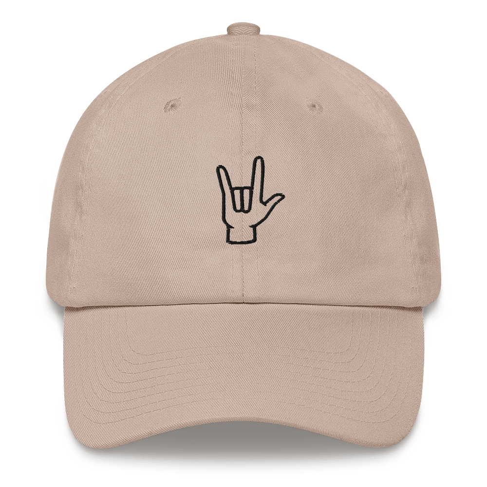 ILY Dad Hat - Comfortable Culture - Stone - Hats - Comfortable Culture