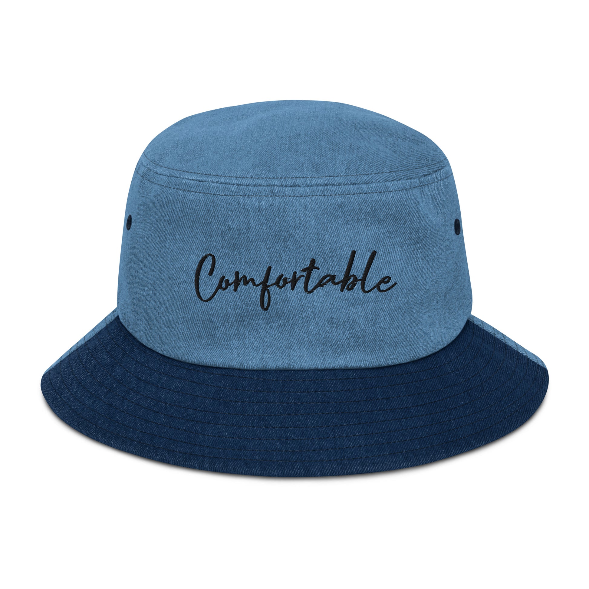 "Comfortable" Denim Bucket Hat - Comfortable Culture - Hats - Comfortable Culture