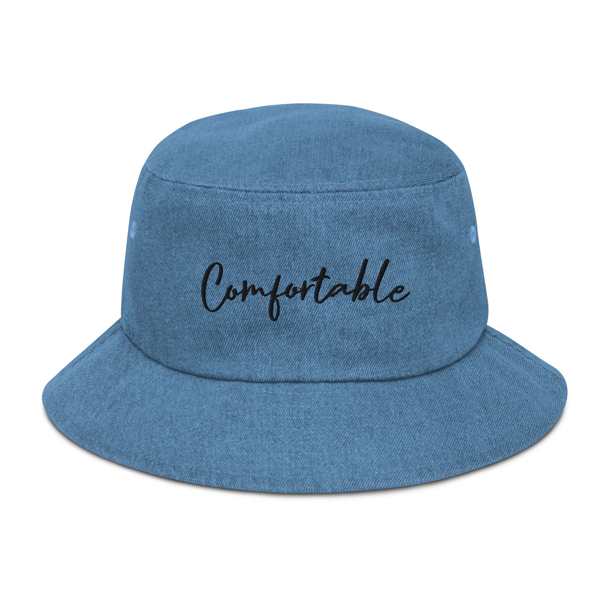 "Comfortable" Denim Bucket Hat - Comfortable Culture - Light Denim - Hats - Comfortable Culture