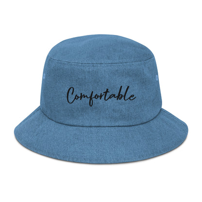 "Comfortable" Denim Bucket Hat - Comfortable Culture - Light Denim - Hats - Comfortable Culture