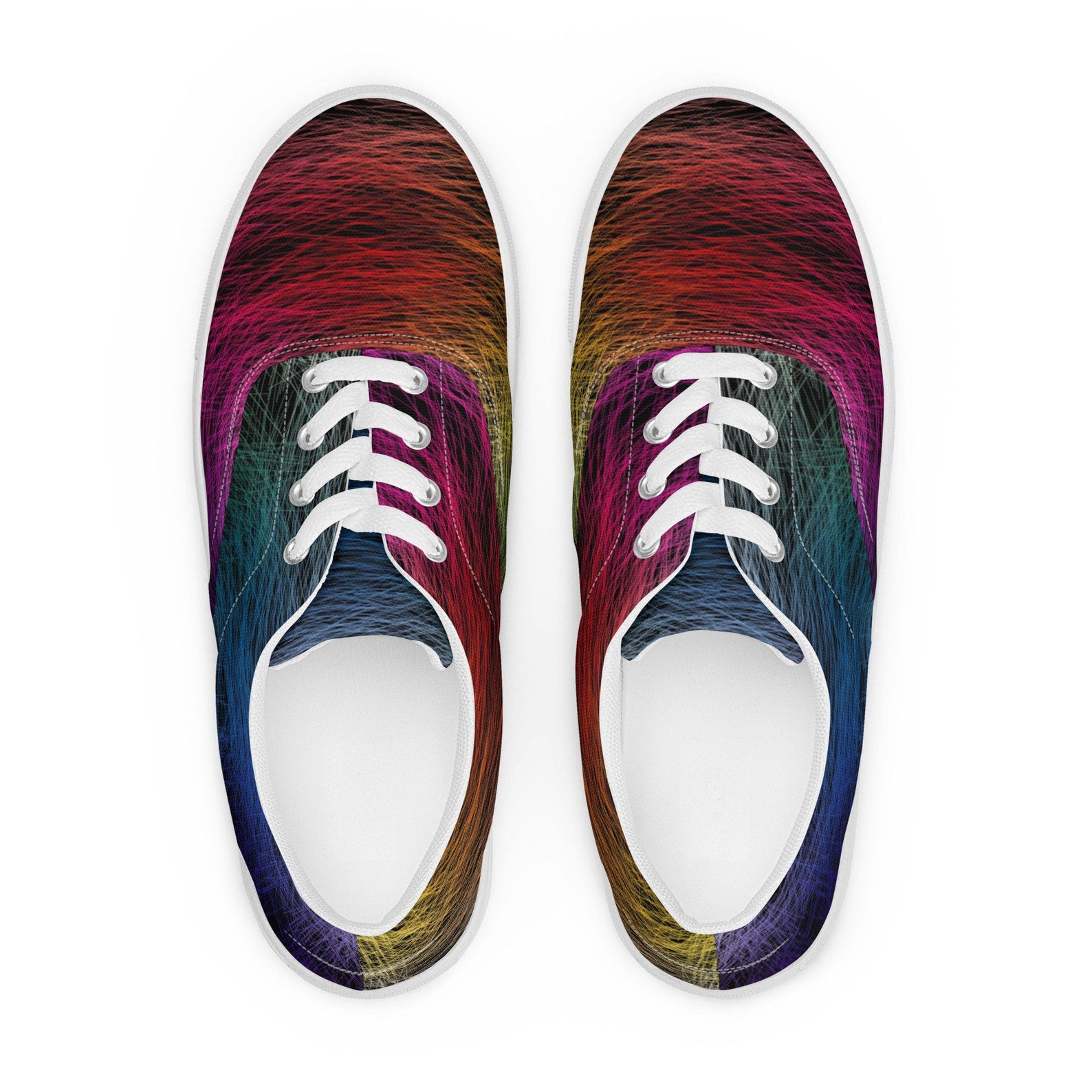 Wild Rainbow Women’s Lace-Up Canvas Shoes - Comfortable Culture - Shoes - Comfortable Culture