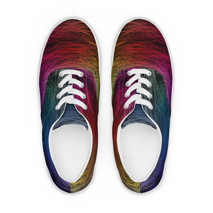 Wild Rainbow Men’s Lace-Up Canvas Shoes - Comfortable Culture - Shoes - Comfortable Culture
