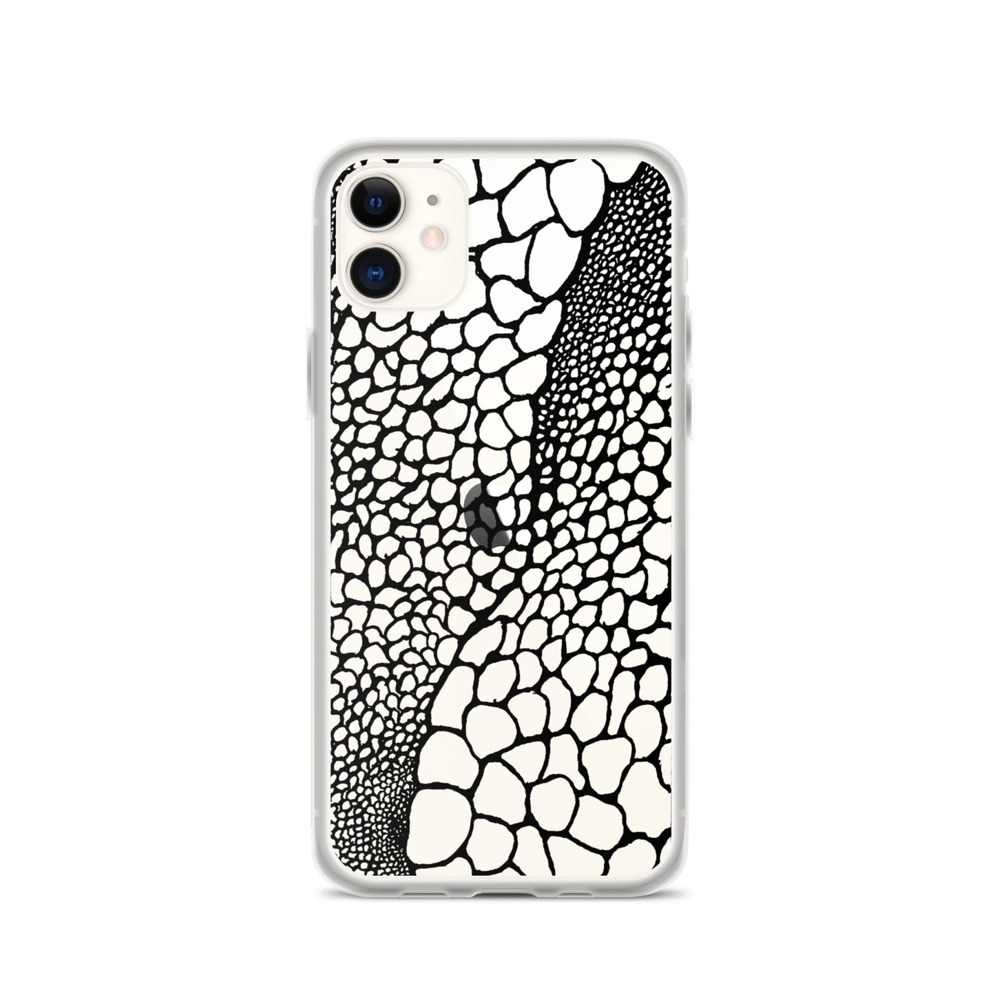 Abstract Bubble Drawing (Clear iPhone Case) - Comfortable Culture - iPhone 11 - Mobile Phone Cases - Comfortable Culture