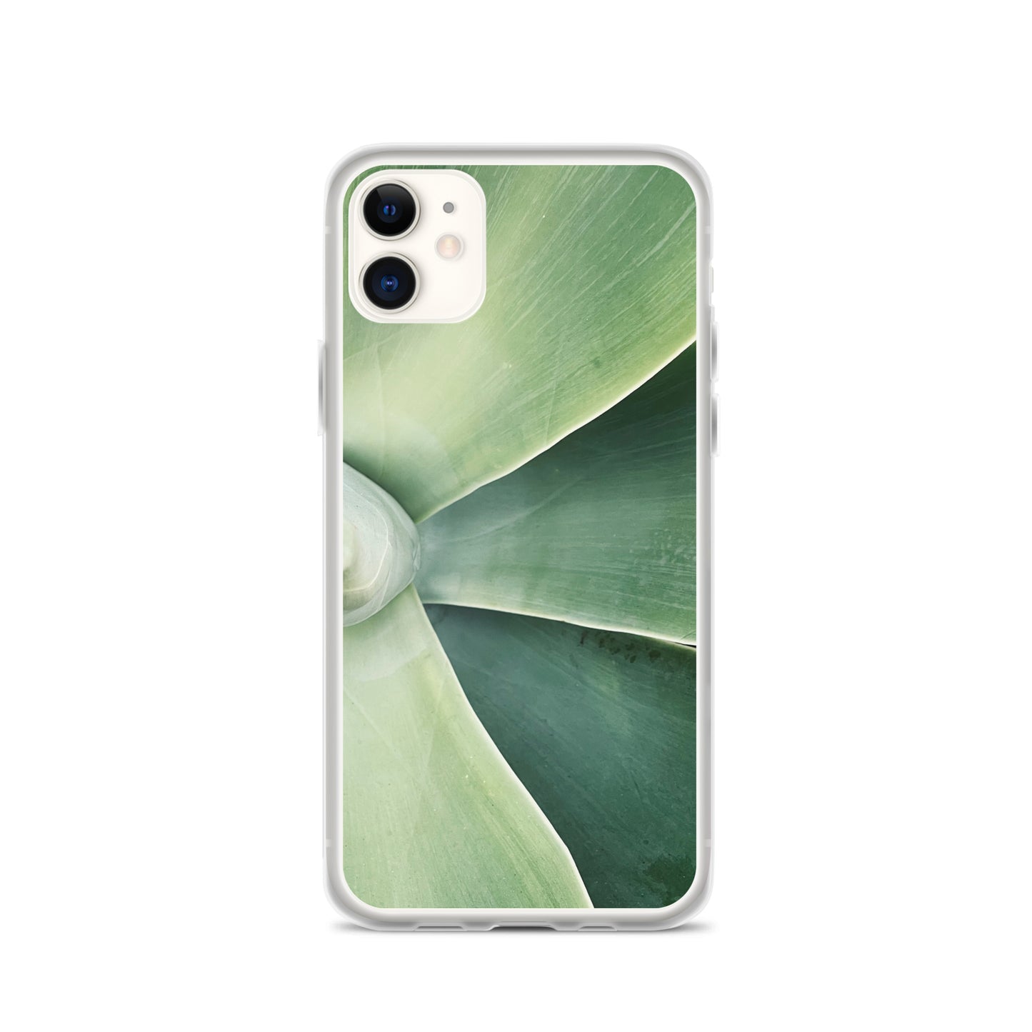 Green Leaf Split (iPhone Case) - Comfortable Culture - iPhone 11 - Mobile Phone Cases - Comfortable Culture