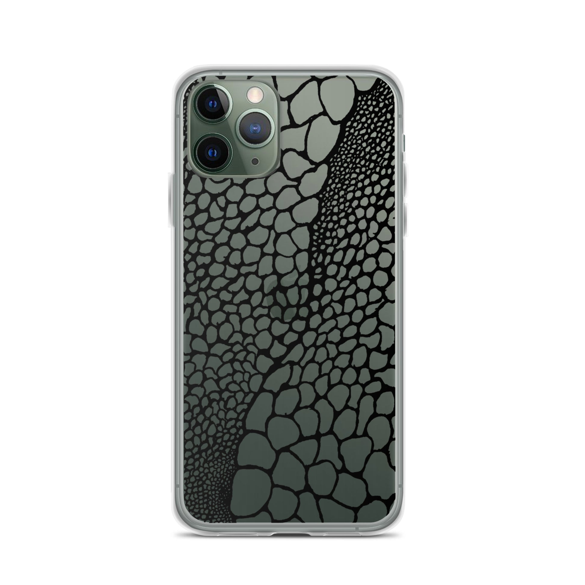 Abstract Bubble Drawing (Clear iPhone Case) - Comfortable Culture - iPhone 11 Pro - Mobile Phone Cases - Comfortable Culture
