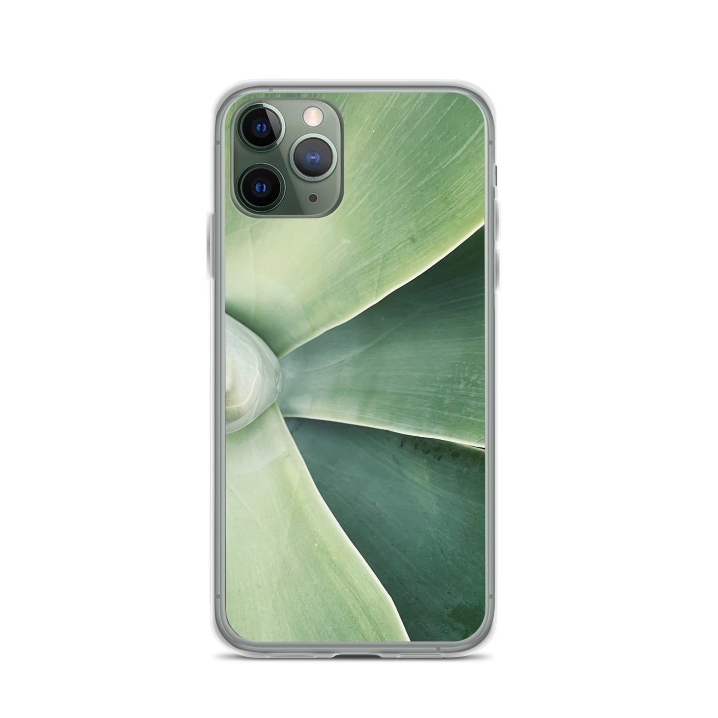 Green Leaf Split (iPhone Case) - Comfortable Culture - iPhone 11 Pro - Mobile Phone Cases - Comfortable Culture