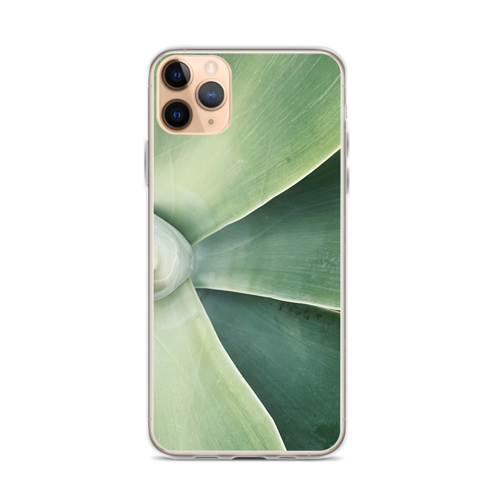 Green Leaf Split (iPhone Case) - Comfortable Culture - iPhone 11 Pro Max - Mobile Phone Cases - Comfortable Culture