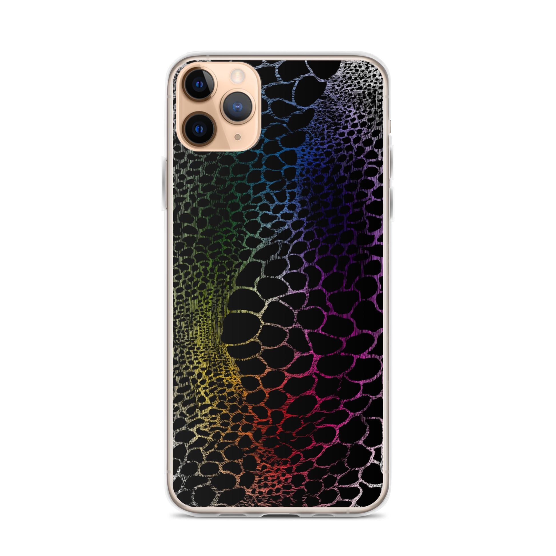 Wild Rainbow Outline (iPhone Case) - Comfortable Culture - iPhone 11 Pro Max - Mobile Phone Cases - Comfortable Culture