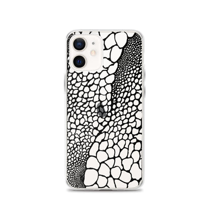 Abstract Bubble Drawing (Clear iPhone Case) - Comfortable Culture - iPhone 12 - Mobile Phone Cases - Comfortable Culture