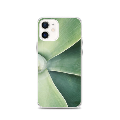 Green Leaf Split (iPhone Case) - Comfortable Culture - iPhone 12 - Mobile Phone Cases - Comfortable Culture