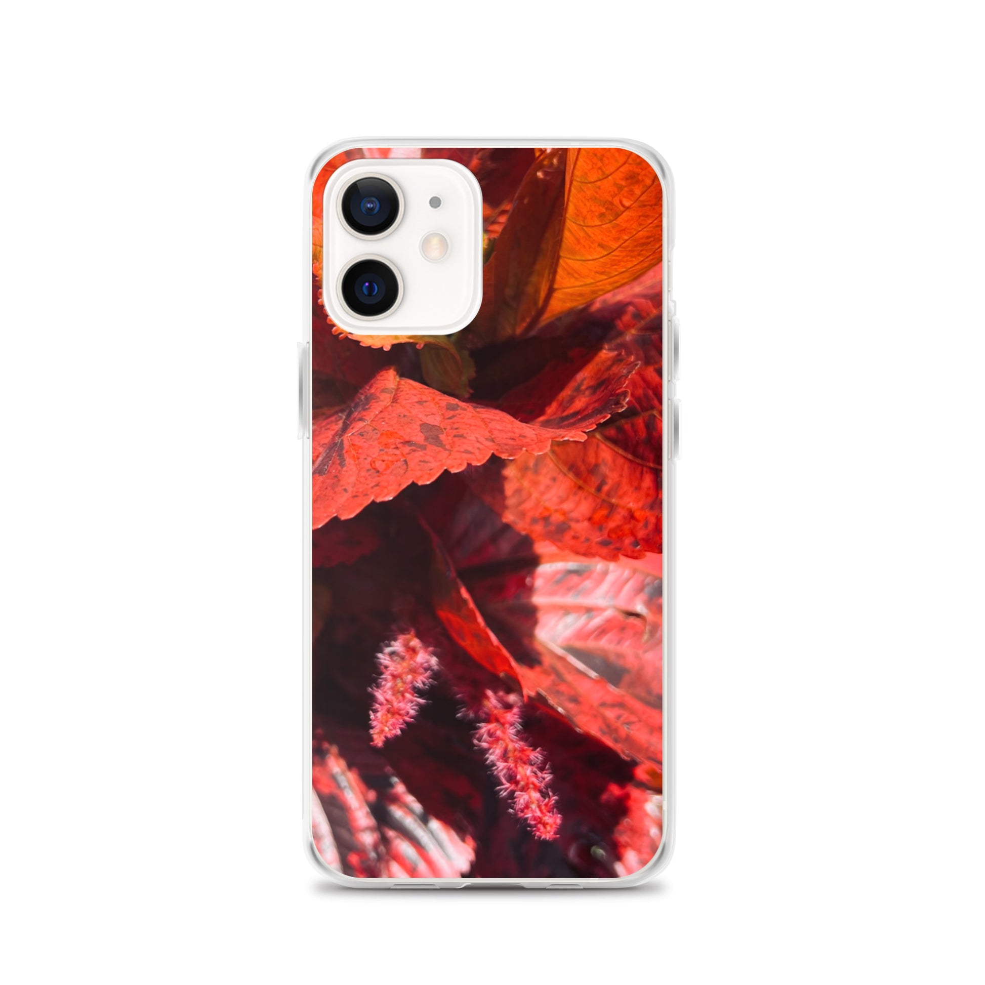 Red Leaf Close-up (iPhone Case) - Comfortable Culture - iPhone 12 - Mobile Phone Cases - Comfortable Culture