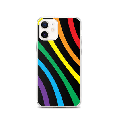 Rainbow Lines iPhone Case - Comfortable Culture - iPhone 12 - Mobile Phone Cases - Comfortable Culture