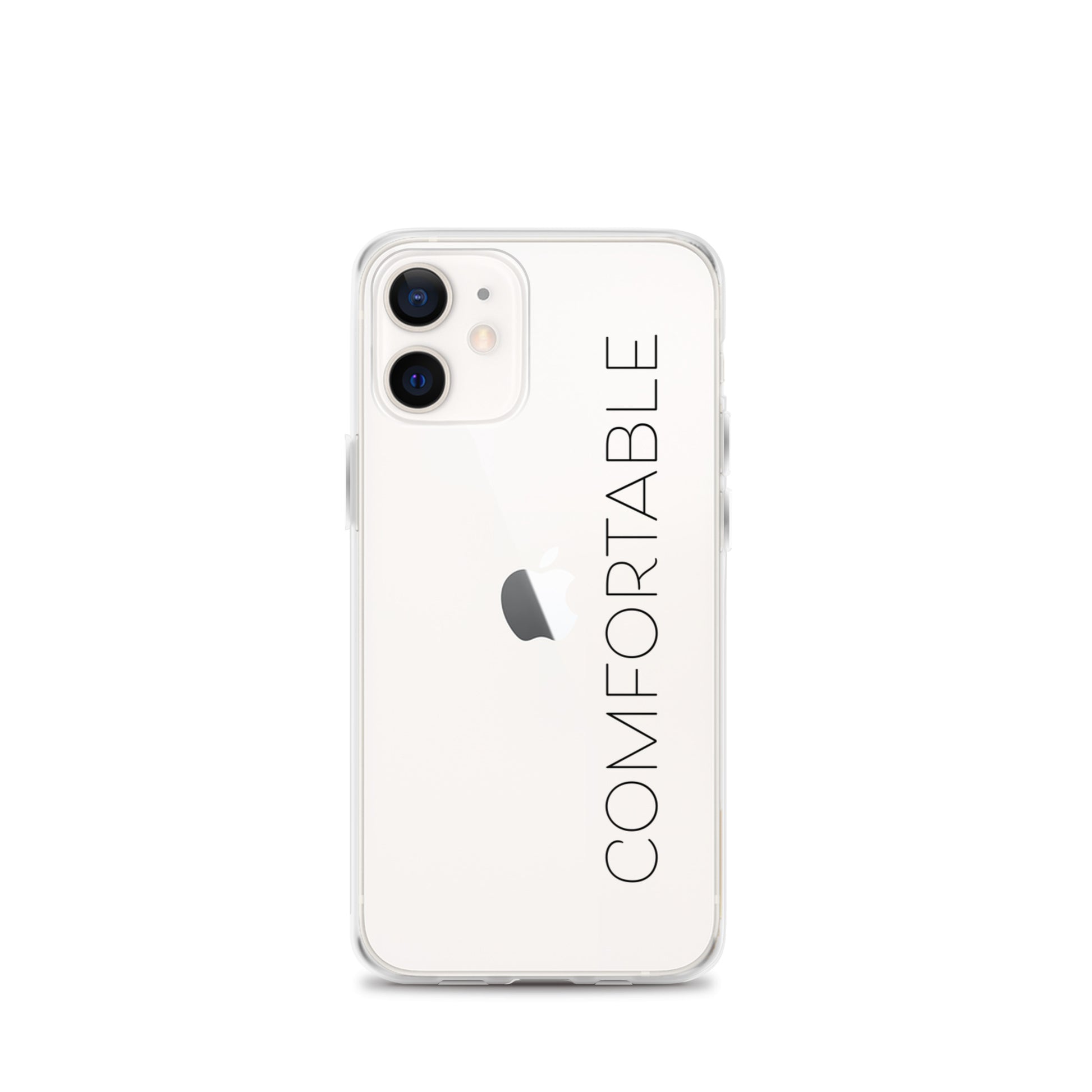 "Comfortable" iPhone Case (Black Text) - Comfortable Culture - iPhone 12 mini - Mobile Phone Cases - Comfortable Culture