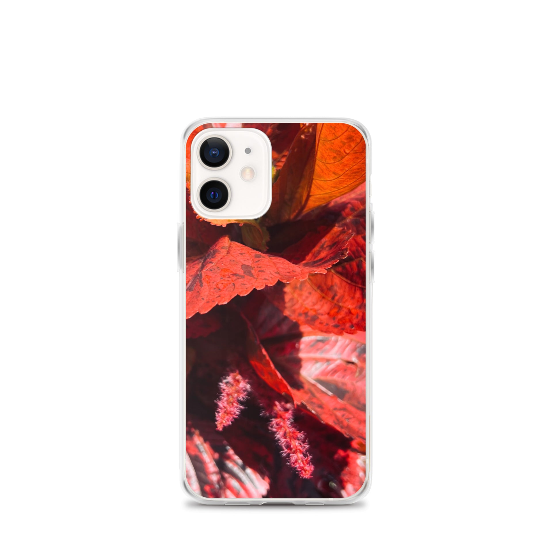 Red Leaf Close-up (iPhone Case) - Comfortable Culture - iPhone 12 mini - Mobile Phone Cases - Comfortable Culture