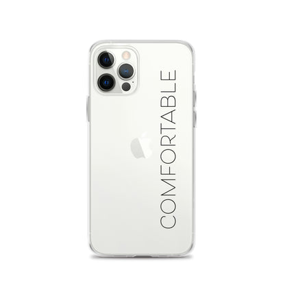 "Comfortable" iPhone Case (Black Text) - Comfortable Culture - iPhone 12 Pro - Mobile Phone Cases - Comfortable Culture