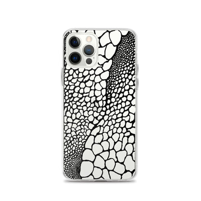 Abstract Bubble Drawing (Clear iPhone Case) - Comfortable Culture - iPhone 12 Pro - Mobile Phone Cases - Comfortable Culture