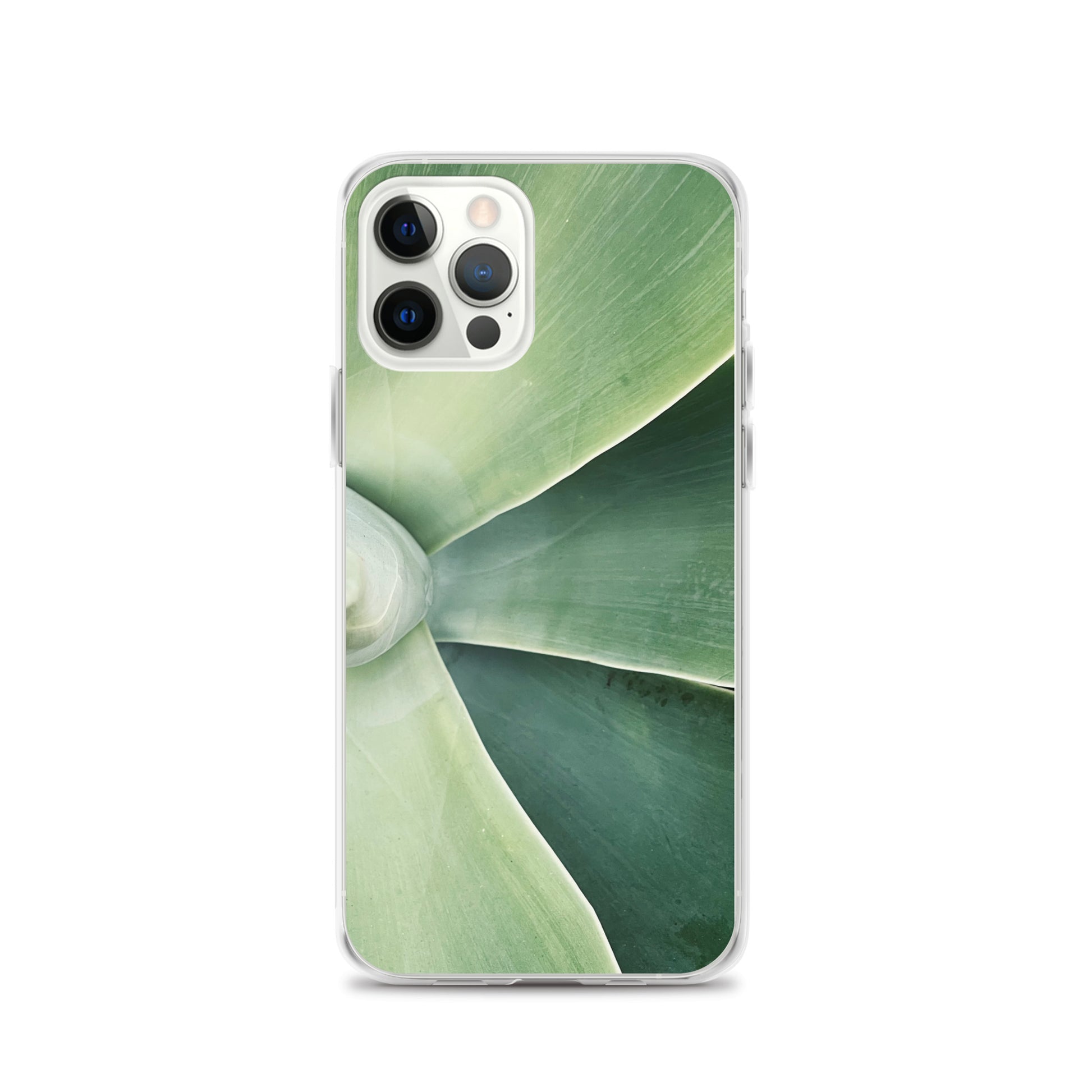 Green Leaf Split (iPhone Case) - Comfortable Culture - iPhone 12 Pro - Mobile Phone Cases - Comfortable Culture