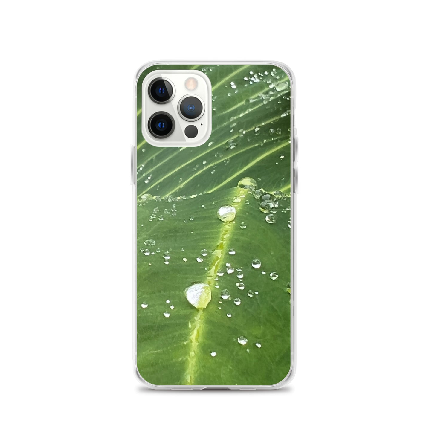 Leaf Raindrop Close-up (iPhone Case) - Comfortable Culture - iPhone 12 Pro - Mobile Phone Cases - Comfortable Culture