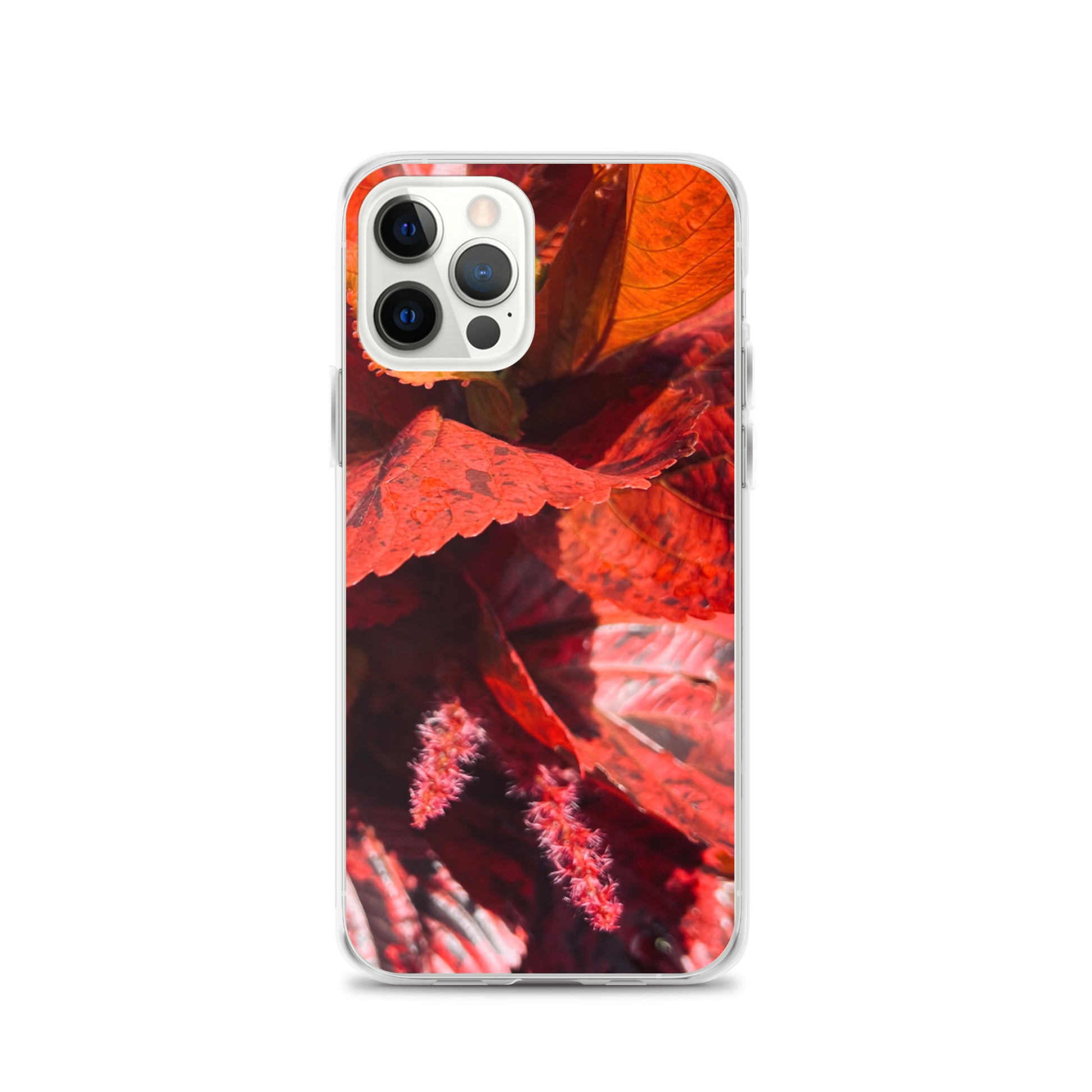 Red Leaf Close-up (iPhone Case) - Comfortable Culture - iPhone 12 Pro - Mobile Phone Cases - Comfortable Culture
