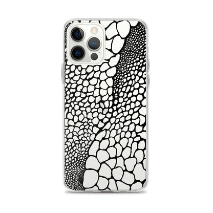 Abstract Bubble Drawing (Clear iPhone Case) - Comfortable Culture - iPhone 12 Pro Max - Mobile Phone Cases - Comfortable Culture