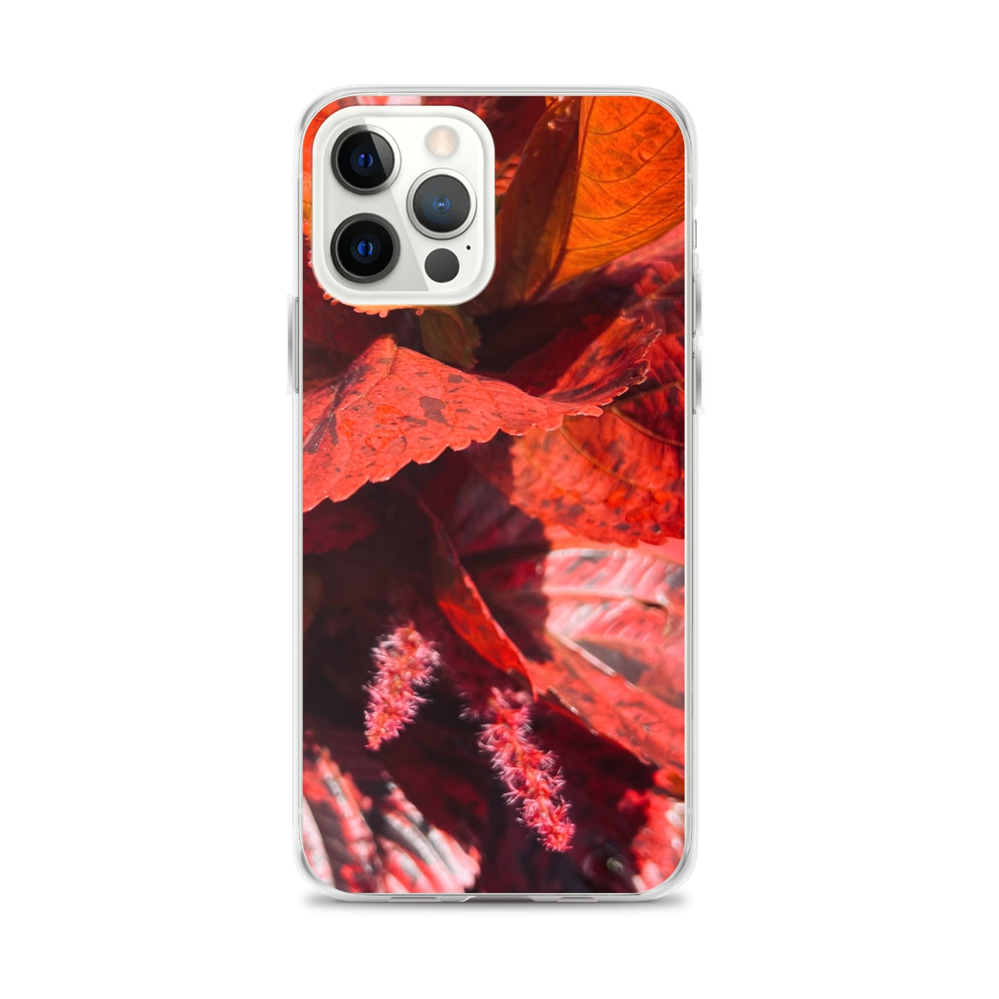 Red Leaf Close-up (iPhone Case) - Comfortable Culture - iPhone 12 Pro Max - Mobile Phone Cases - Comfortable Culture