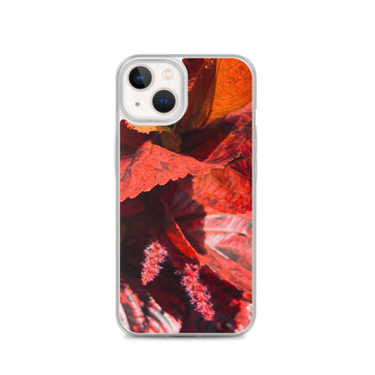 Red Leaf Close-up (iPhone Case) - Comfortable Culture - iPhone 13 - Mobile Phone Cases - Comfortable Culture