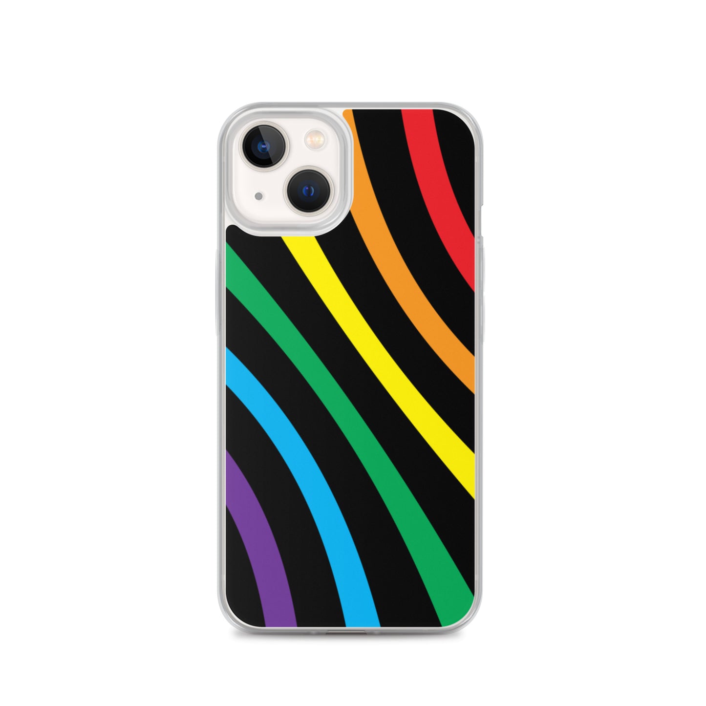 Rainbow Lines iPhone Case - Comfortable Culture - iPhone 13 - Mobile Phone Cases - Comfortable Culture