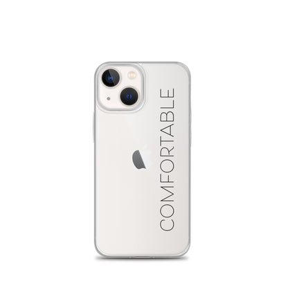 "Comfortable" iPhone Case (Black Text) - Comfortable Culture - iPhone 13 mini - Mobile Phone Cases - Comfortable Culture
