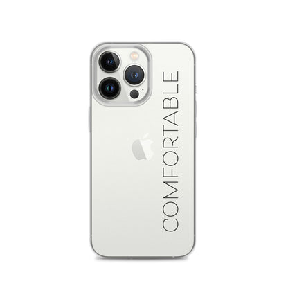 "Comfortable" iPhone Case (Black Text) - Comfortable Culture - iPhone 13 Pro - Mobile Phone Cases - Comfortable Culture