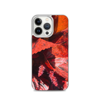 Red Leaf Close-up (iPhone Case) - Comfortable Culture - iPhone 13 Pro - Mobile Phone Cases - Comfortable Culture