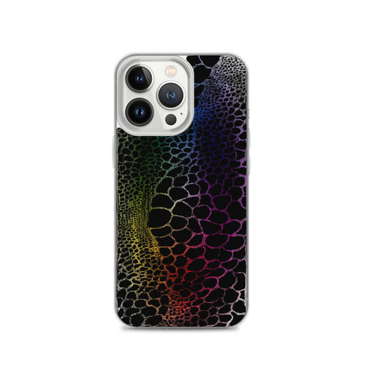 Wild Rainbow Outline (iPhone Case) - Comfortable Culture - iPhone 13 Pro - Mobile Phone Cases - Comfortable Culture