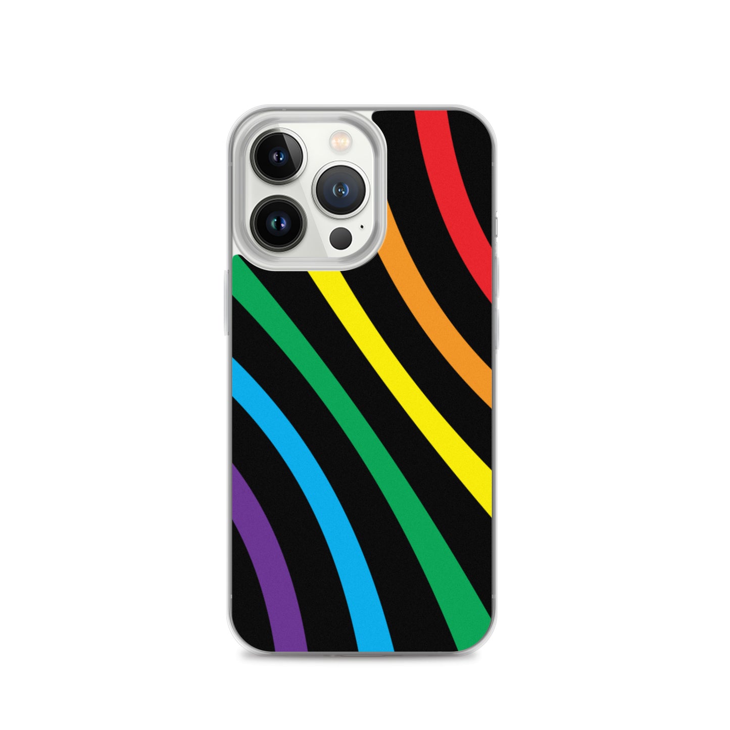 Rainbow Lines iPhone Case - Comfortable Culture - iPhone 13 Pro - Mobile Phone Cases - Comfortable Culture